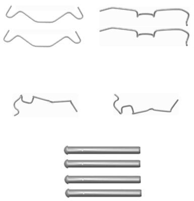 HELLA PAGID Lisakomplekt, ketaspiduriklotsid 8DZ 355 203-621